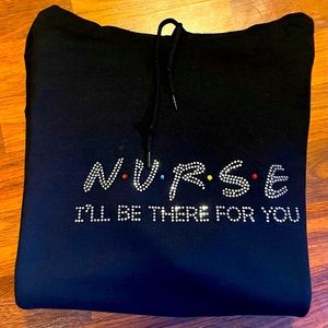 New custom bling Nurse Hoodie